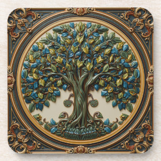 William Morris tree of life Vintage pre-raphaelite Beverage Coaster