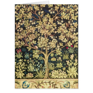 William Morris Tree Of Life Vintage Pre-Raphaelite Card