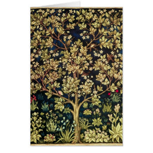 William Morris Tree Of Life Vintage Pre-Raphaelite Card