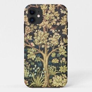 William Morris Tree Of Life Vintage Pre-raphaelite Iphone 11 Case by artfoxx at Zazzle