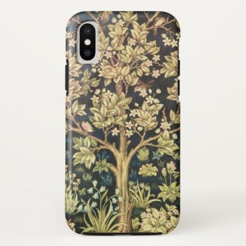 William Morris Tree Of Life Vintage Pre-raphaelite Iphone X Case by artfoxx at Zazzle