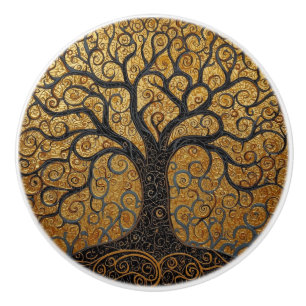 William Morris Tree Of Life Vintage Pre-Raphaelite Ceramic Knob