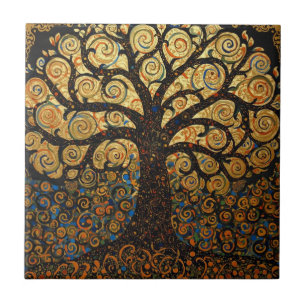 William Morris Tree Of Life Vintage Pre-Raphaelite Ceramic Tile