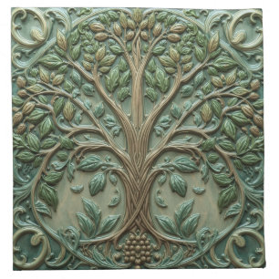 William Morris tree of life Vintage pre-raphaelite Cloth Napkin