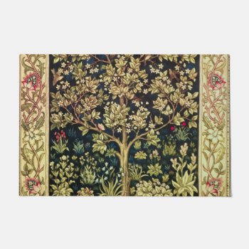 William Morris Tree Of Life Vintage Pre-raphaelite Doormat by artfoxx at Zazzle