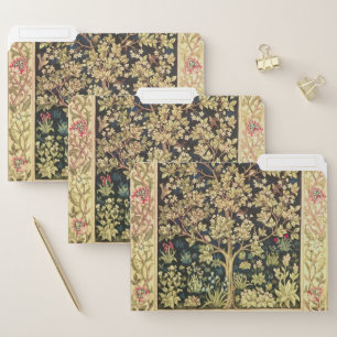 William Morris Tree Of Life Vintage Pre-Raphaelite File Folder
