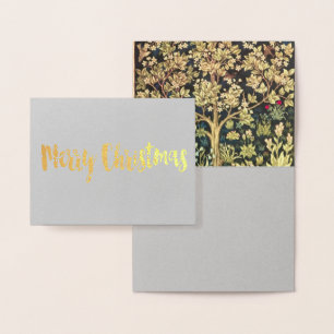 William Morris Tree Of Life Vintage Pre-Raphaelite Foil Card