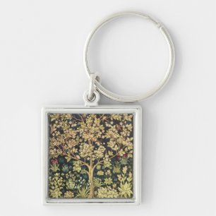 William Morris Tree Of Life Vintage Pre-Raphaelite Keychain