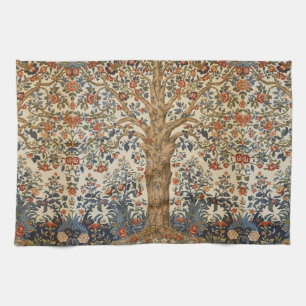 William Morris Tree Of Life Vintage Pre-Raphaelite Kitchen Towel