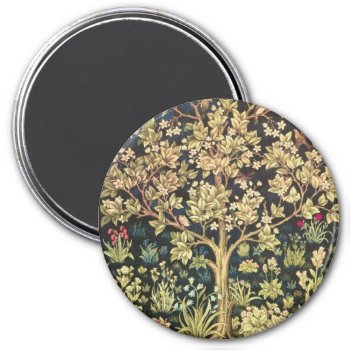 William Morris Tree Of Life Vintage Pre-raphaelite Magnet by artfoxx at Zazzle