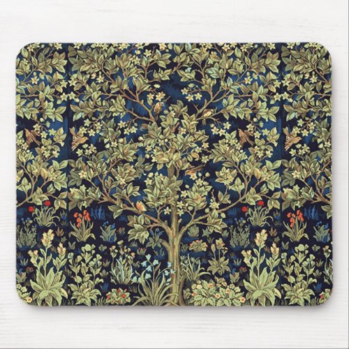 William Morris Tree Of Life Vintage Pre_Raphaelite Mouse Pad