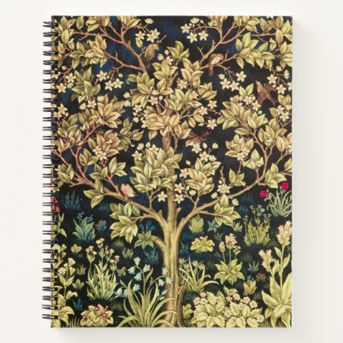 William Morris Tree Of Life Vintage Pre_Raphaelite Notebook