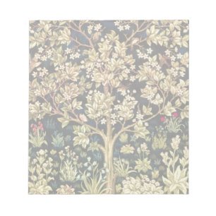 William Morris Tree Of Life Vintage Pre-Raphaelite Notepad