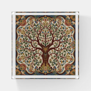 William Morris Tree Of Life Vintage Pre-Raphaelite Paperweight