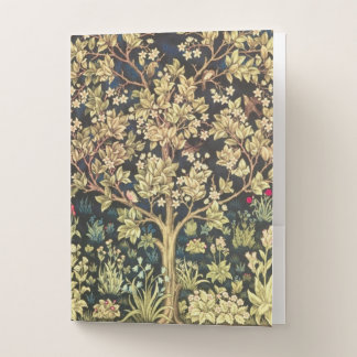 William Morris Tree Of Life Vintage Pre-Raphaelite Pocket Folder
