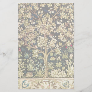 William Morris Tree Of Life Vintage Pre-Raphaelite Stationery