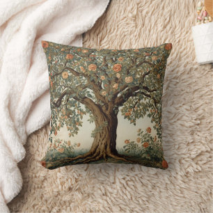 William Morris Tree Of Life Vintage Pre-Raphaelite Throw Pillow