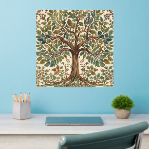William Morris Tree Of Life Vintage Pre-Raphaelite Wall Decal