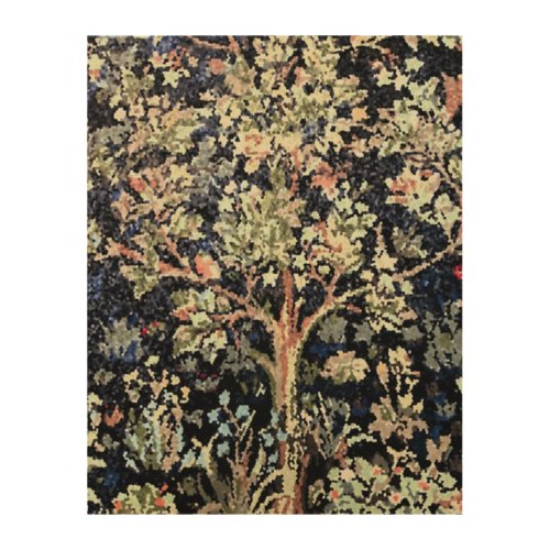 William Morris Tree of Life Wood Wall Art