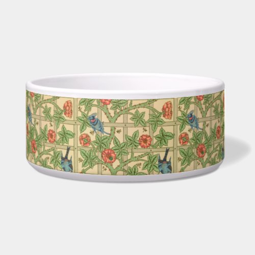 William Morris Trellis Classic Wallpaper Design  Bowl