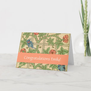 William Morris Trellis Classic Wallpaper Design Card