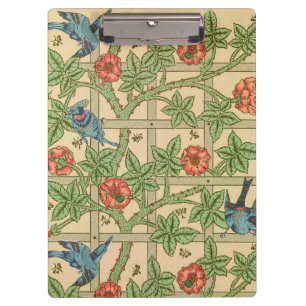 William Morris Trellis Classic Wallpaper Design Clipboard