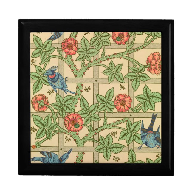 William Morris Trellis Classic Wallpaper Design  Gift Box (Front)