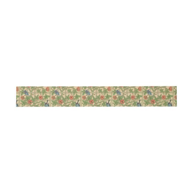 William Morris Trellis Classic Wallpaper Design  Invitation Belly Band (Flat)