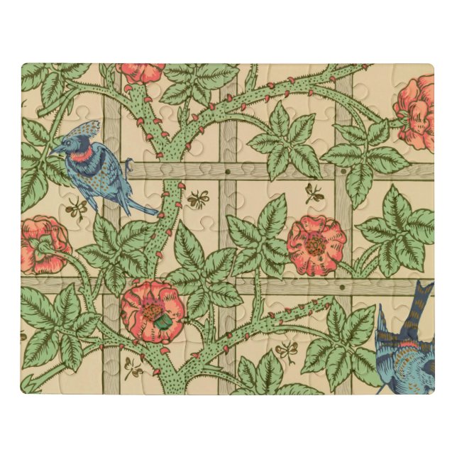 William Morris Trellis Classic Wallpaper Design  Jigsaw Puzzle (Puzzle Horizontal)