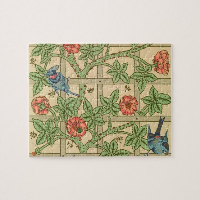 William Morris Trellis Classic Wallpaper Design  Jigsaw Puzzle (Horizontal)