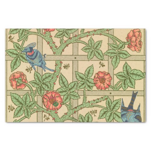 William Morris Trellis Classic Wallpaper Design  Tissue Paper