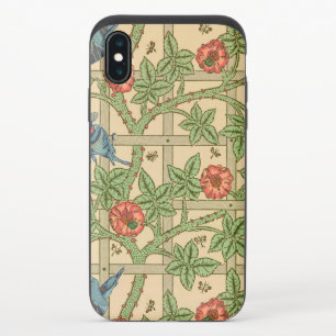 William Morris Trellis Classic Wallpaper Design iPhone X Slider Case