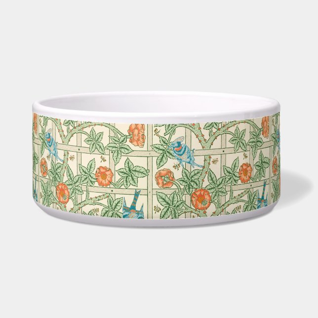 William Morris Trellis Victorian Wallpaper Bowl (Front)