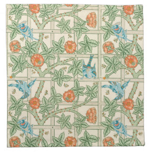 William Morris Trellis Victorian Wallpaper Cloth Napkin