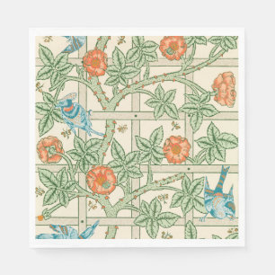William Morris Trellis Victorian Wallpaper Napkins