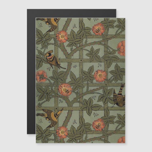 William Morris Trellis Wallpaper Art (Front/Back)