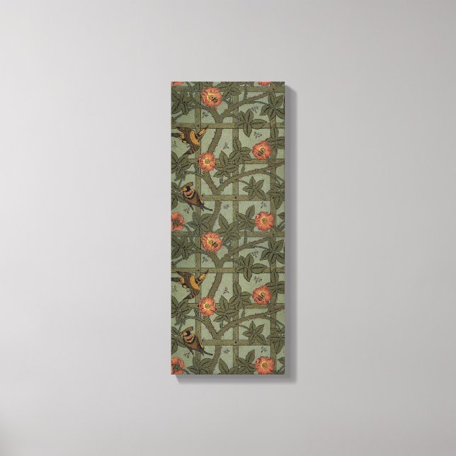 William Morris Trellis Wallpaper Art Canvas Print (Front)