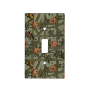William Morris Trellis Wallpaper Art Light Switch Cover