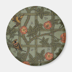William Morris Trellis Wallpaper Art Magnet