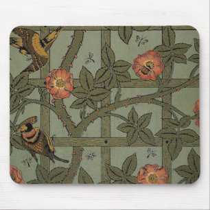 William Morris Trellis Wallpaper Art Mouse Pad