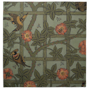 William Morris Trellis Wallpaper Art Napkin