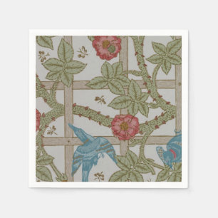 William Morris Trellis Wallpaper Art Napkins