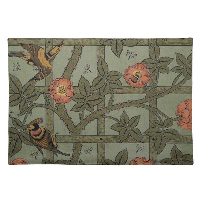 William Morris Trellis Wallpaper Art Placemat (Front)