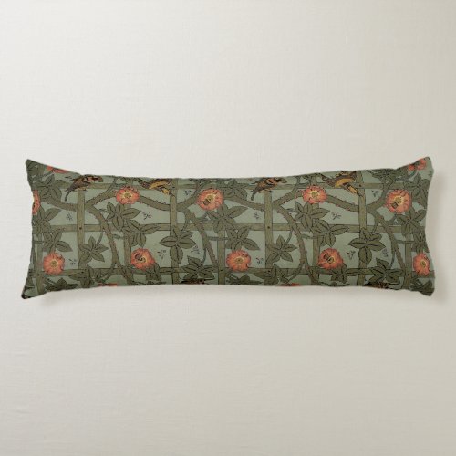 William Morris Trellis Wallpaper Body Pillow