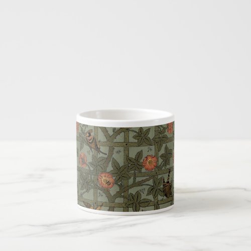 William Morris Trellis Wallpaper Espresso Cup