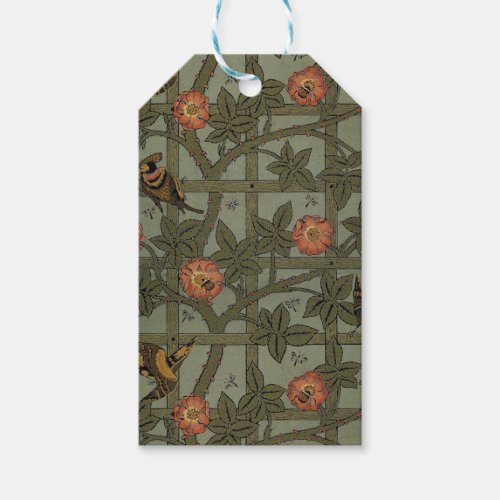 William Morris Trellis Wallpaper Gift Tags