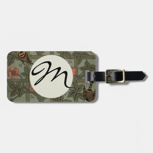 William Morris Trellis Wallpaper Luggage Tag