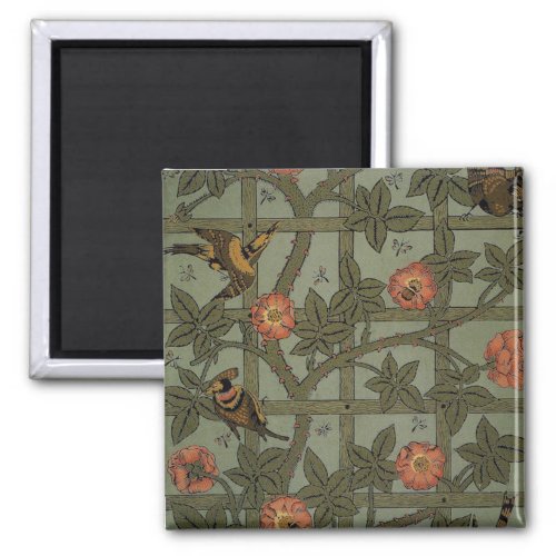 William Morris Trellis Wallpaper Magnet