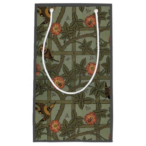 William Morris Trellis Wallpaper Small Gift Bag