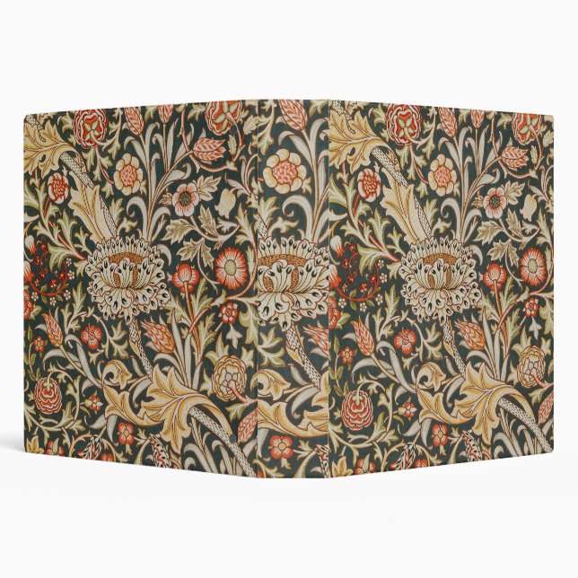 William Morris Trent Garden Flower Classic Botanic 3 Ring Binder (Background)